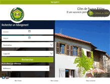 Tablet Screenshot of gites-de-france-rhone.com